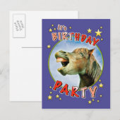 Het is Birthday Party Uitnodiging Briefkaart (Voorkant / Achterkant)