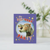 Het is Birthday Party Uitnodiging Briefkaart (Staand voorkant)