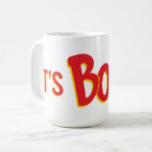 Het is Bo Time. Koffiemok (Voorkant links)