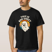 Het is Boo Sheet Halloween Retro  Ghost T-SH T-shirt (Voorkant)