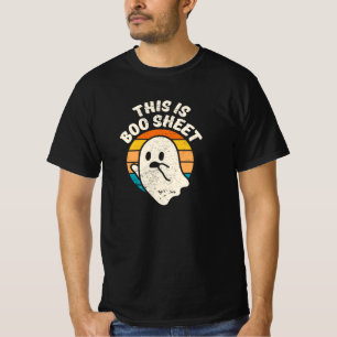 Het is Boo Sheet Halloween Retro  Ghost T-SH T-shirt