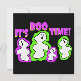 Het is Boo Tijd Halloween Uitnodigingen Griezelfun