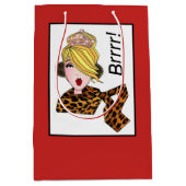 Het is buiten koud!" Brrr! Medium Cadeauzakje (Voorkant)