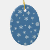 Het is buiten koud keramisch ornament (Achterkant)