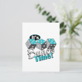 Het is Bunco tijd! Briefkaart (Staand voorkant)