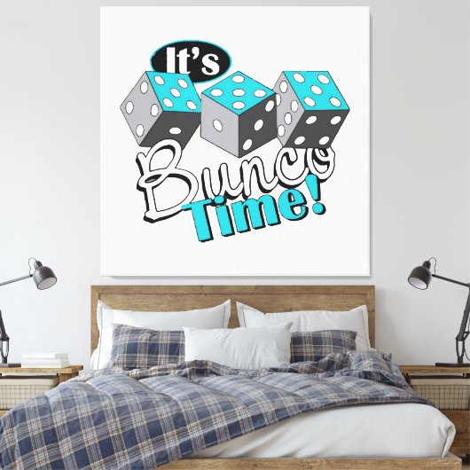 Het is Bunco tijd! Canvas Afdruk (Insitu (Slaapkamer))