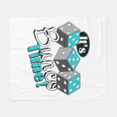 Het is Bunco-tijd! Fleece Deken (Voorkant (Horizontaal))
