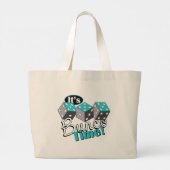 Het is Bunco-tijd! Grote Tote Bag (Achterkant)