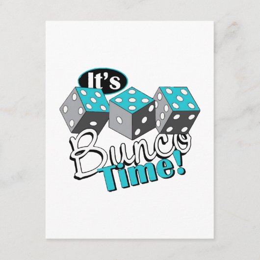 Het is Bunco-tijd! Informatiekaartje (Voorkant)