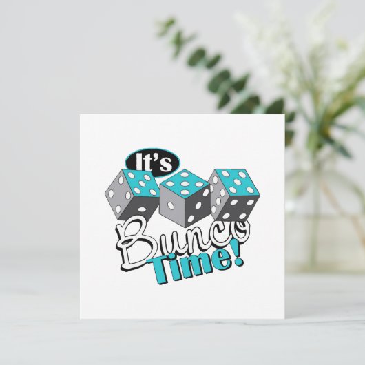Het is Bunco tijd! Kaart (Staand voorkant)