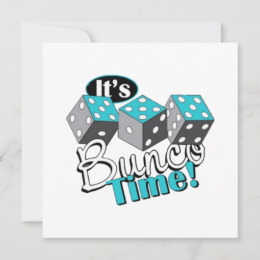 Het is Bunco tijd! Kaart (Voorkant)