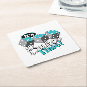 Het is Bunco tijd! Kartonnen Onderzetters (Schuin)