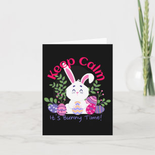 Het is Bunny Time Funny Paaszondag Egg Hunting Gi Kaart