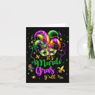 Het is carnaval jongens carnaval feest masker kost kaart