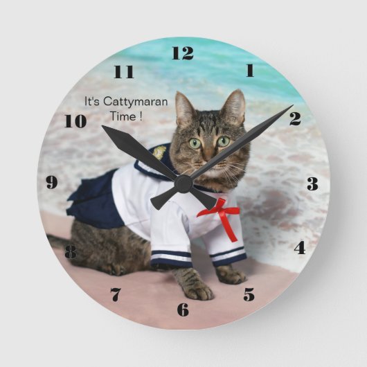 Het is Cattymaran Time! Ronde Klok (Voorkant)