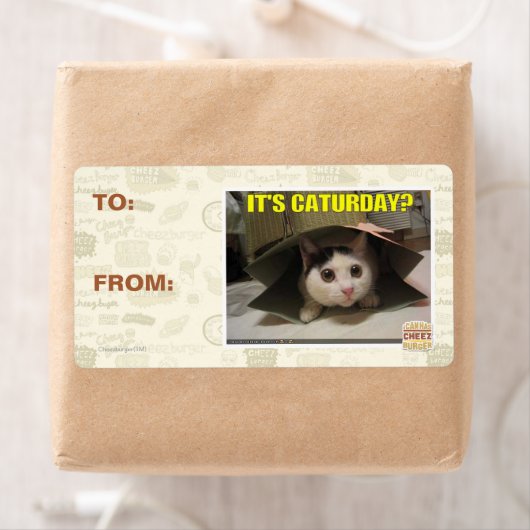 Het is Caturday? Etiket (Insitu)