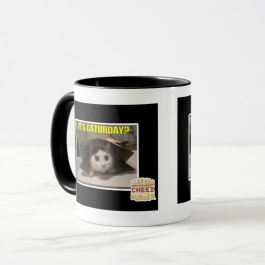 Het is Caturday? Mok (Voorkant links)