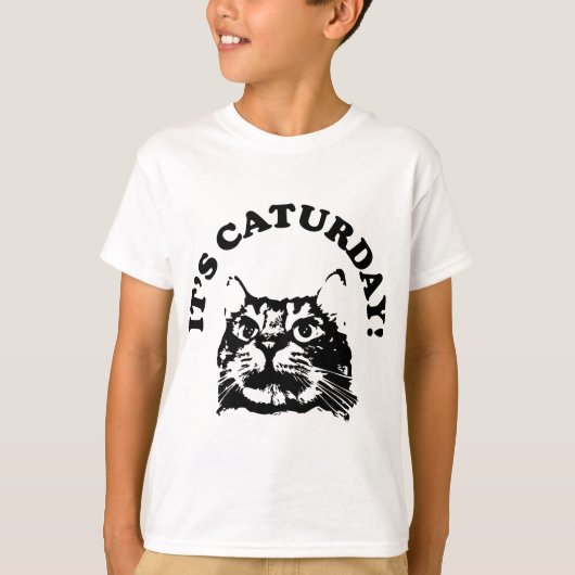 Het is Caturday T-shirt (Voorkant)