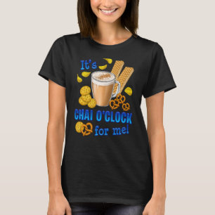 Het is Chai O Clock Funny Coffee Tea Drink T-shirt