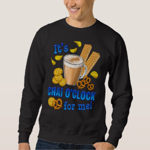 Het is Chai O Clock Funny Coffee Tea Drink Trui