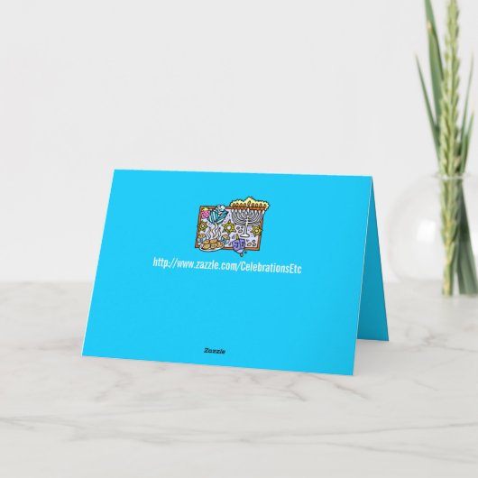 Het is Chanoeka! Feestdagen Kaart (Achterkant)