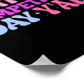 Het is Cheer Competitie Dag Cheerleading Comp Dag Poster (Hoek)