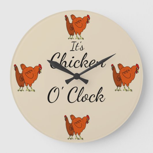 Het is Chicken O' Clock Grote Klok (Voorkant)