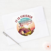 Het is Christelijk Pasen Pasen Vierkante Sticker (Envelop)