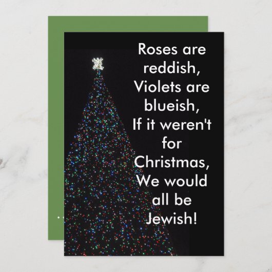 HET IS CHRISTMAS DARN HET! Feestdagen kaart (Voorkant / Achterkant)