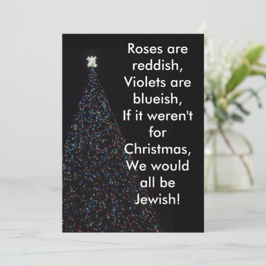 HET IS CHRISTMAS DARN HET! Feestdagen kaart (Staand voorkant)