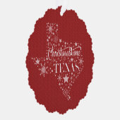 Het is Christmastime in Texas Ornament Kaart (Rechts)