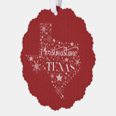 Het is Christmastime in Texas Ornament Kaart (Links)