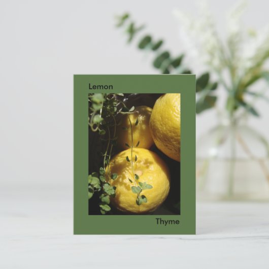 Het is citroentijm. briefkaart (Staand voorkant)