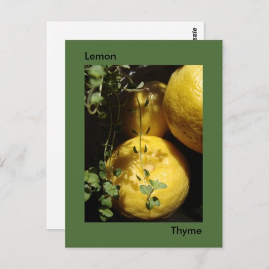 Het is citroentijm. briefkaart (Voorkant / Achterkant)