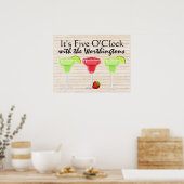 Het is Cocktail Hour Poster (Keuken)