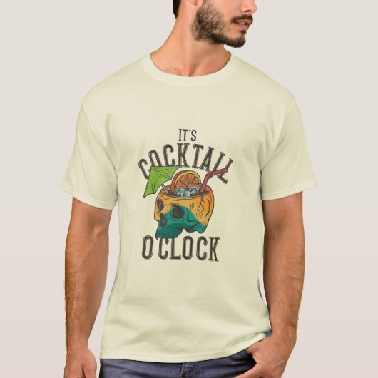 Het is cocktail O'clock T-shirt (Voorkant)