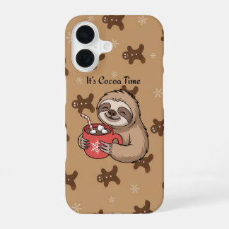 Het is Cocoa Tijd | Cute Cozy Hoesje iPhone 16 Hoesje