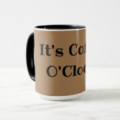 Het is Coffee O'Clock. Mok (Voorkant links)