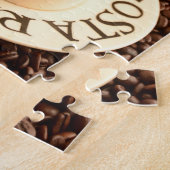 Het is Coffee Time Espresso Cup en Koffiebonen Legpuzzel (Zijkant)