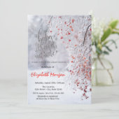 Het is Cold Winter Wonderland Red Baby shower Kaart (Staand voorkant)