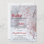 Het is Cold Winter Wonderland Snow Baby shower Kaart (Voorkant)