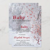 Het is Cold Winter Wonderland Snow Baby shower Kaart (Voorkant / Achterkant)