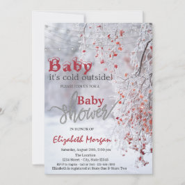Het is Cold Winter Wonderland Snow Baby shower Kaart