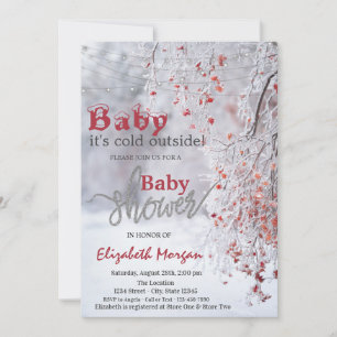 Het is Cold Winter Wonderland Snow Baby shower Kaart