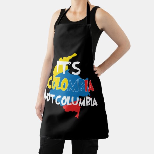 Het is Colombia Niet Columbia Cute Colombian Schort (Insitu)