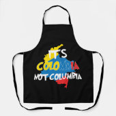 Het is Colombia Niet Columbia Cute Colombian Schort (Voorkant)