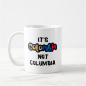 Het is Colombia niet Columbia Funny Quote Koffiemok (Links)