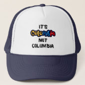 Het is Colombia niet Columbia Funny Quote Trucker Pet (Voorkant)