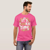 Het is Cookie Time Scout Girl Funny Cookie Dealer T-shirt (Voorkant volledig)