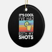 Het Is Cool Ik Heb Beide Injecties Gehad Grappige  Keramisch Ornament (Links)